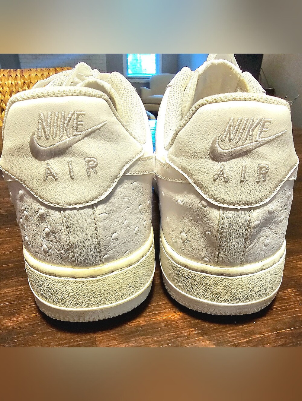 RARE Vintage Nike Air Force 1 Low ‘07 LV8 White / White Leather Classic Sneakers